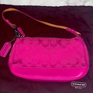 hot pink coach tote